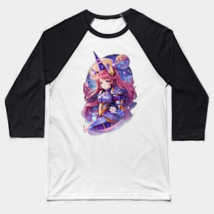 Orion Whispers: Mysterious AI Anime Character Artistry Baseball T-Shirt